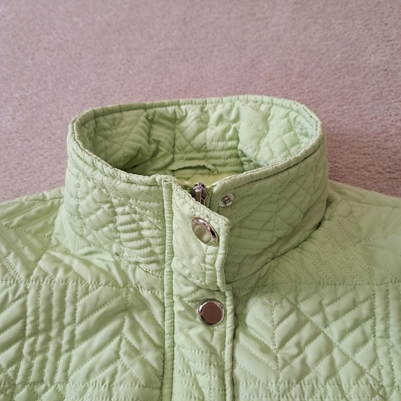 Weatherproof Garment Company Quilted Jacket Women's Large Green Coat - Picture 14 of 15